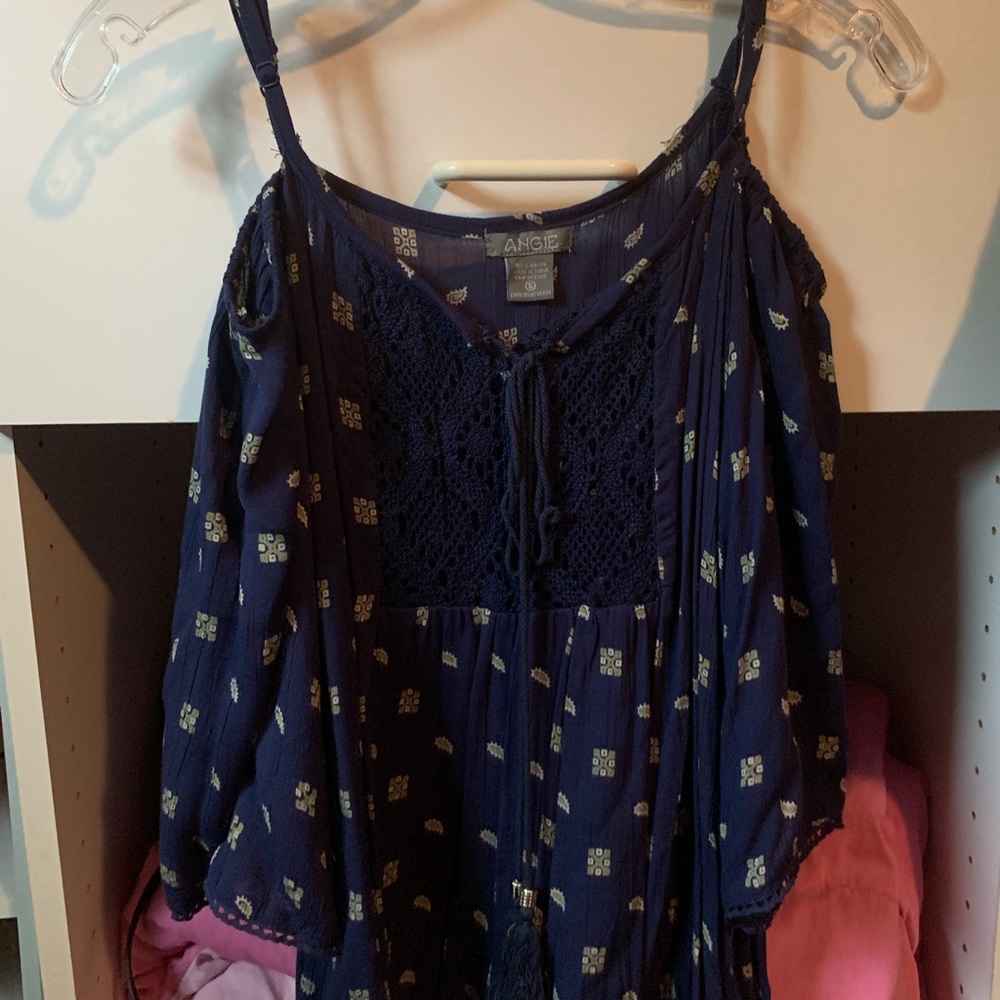 Open shoulder blouse